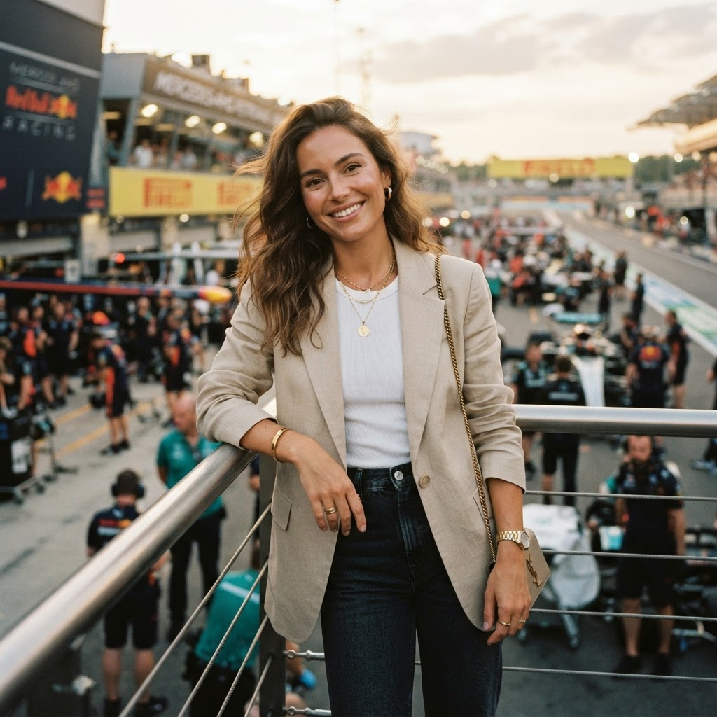 Krista Schor at a Grand Prix paddock